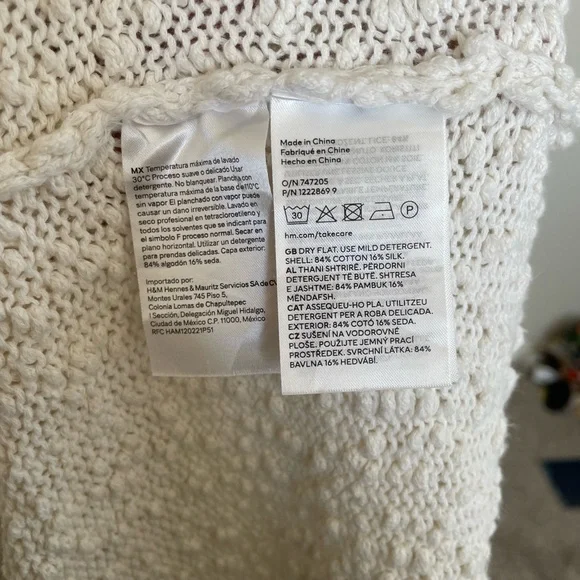 H&M Premium Collection Silk Blend Knitted Sleeveless Maxi Dress Medium - Picture 7 of 7